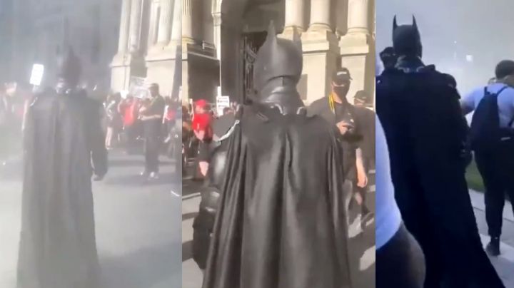 'Batman' se hace presente en las protestas del Capitolio en EU y redes enloquecen