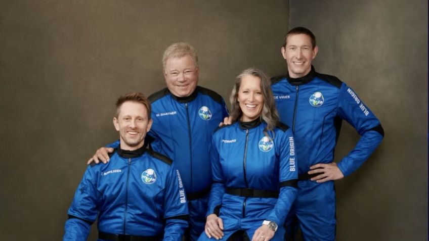 ¡Histórico! William Shatner, de 'Star Trek', visita el espacio con el Blue Origin de Jeff Bezos