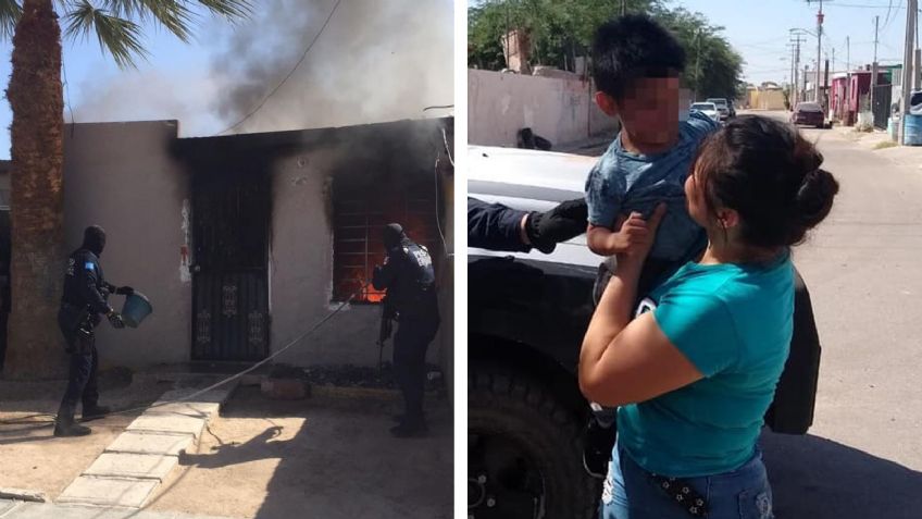 Menor de edad se salva de milagro en Sonora; su vivienda fue consumida por las llamas