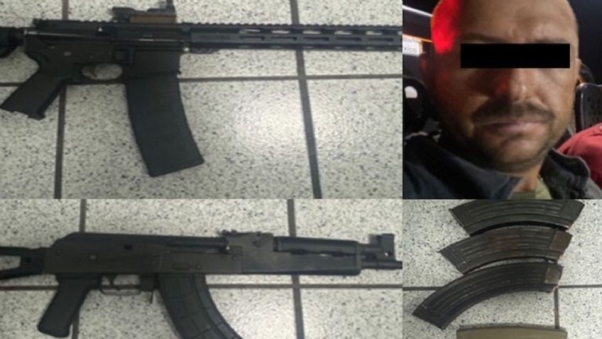 Cae presunto sicario armado en carretera de Sonora; le aseguran armas de grueso calibre