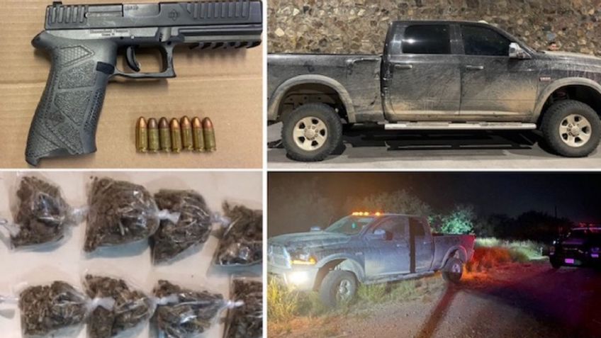 Abandonan camioneta con pistola cargada en Nogales; tenía reporte de robo en Arizona