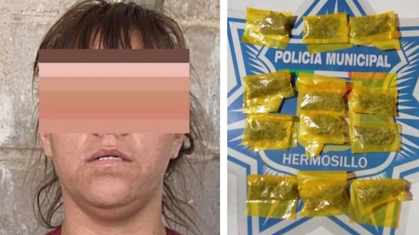 Gracias a denuncia de vecinos atrapan a mujer que vendía droga en calles de Hermosillo