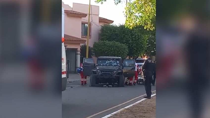 Comando armado abre fuego en contra de una camioneta en Ciudad Obregón; hay un muerto y un herido