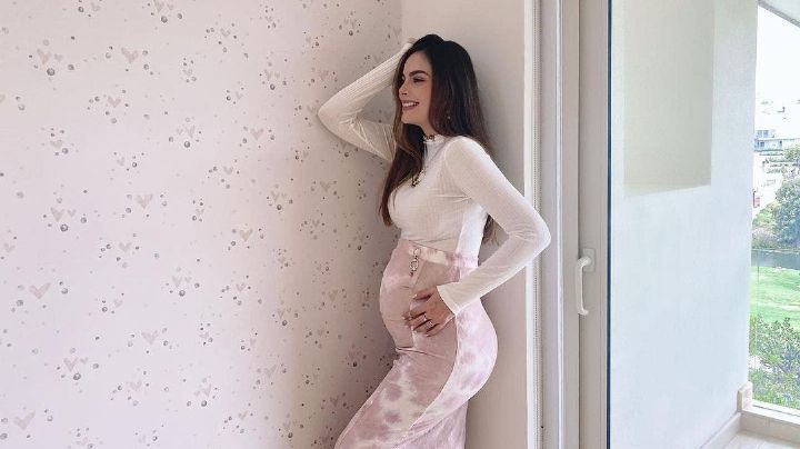 ¡A punto de dar a luz! Ximena Navarrete presume emocionada la recta final de su embarazo