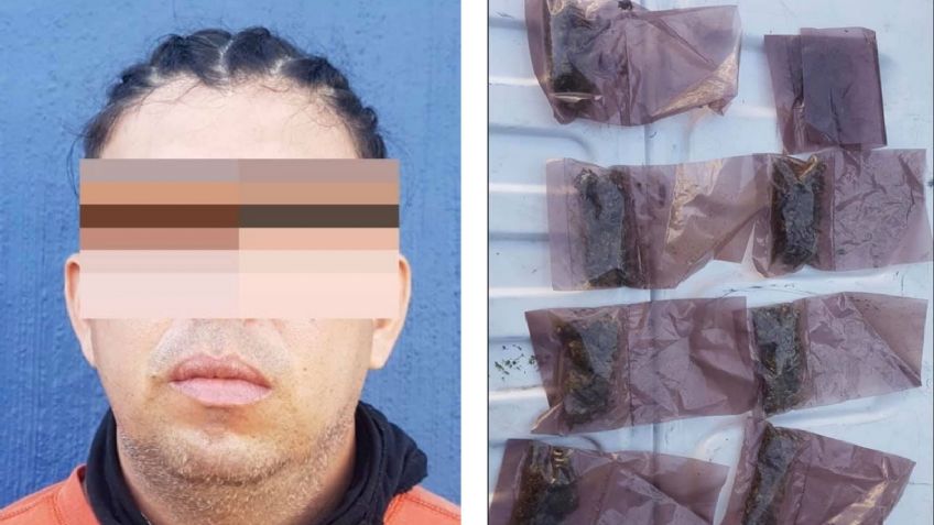 Motociclista ciculaba a exceso de velocidad, lo detienen y le encuentran droga en Hermosillo