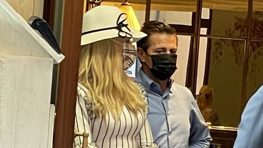 VIDEO: Captan a Peña Nieto y a Tania Ruiz en lujoso hotel de Roma y le gritan "ratero"