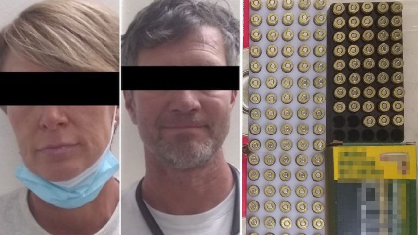 Detienen a dos estadounidenses con cartuchos para arma de fuego en garita de Sonoyta