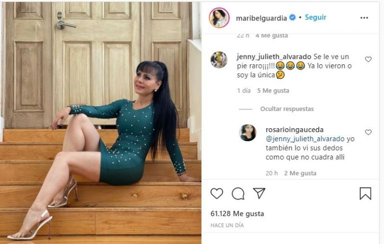 Seguidores de Maribel Guardia critican sus pies
