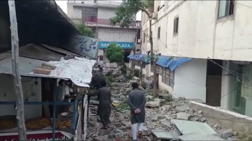 VIDEOS: Así se vivió el brutal terremoto en Pakistán que dejó más de 20 víctimas mortales