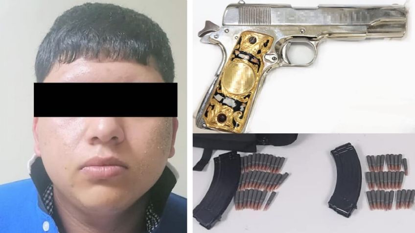 Capturan a sujeto armado en San Luis Río Colorado; dañó patrulla de la Guardia Nacional