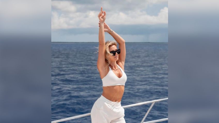 Irina Baeva derrite a todo Televisa al modelar en Instagram con coqueto bañador frente a la piscina