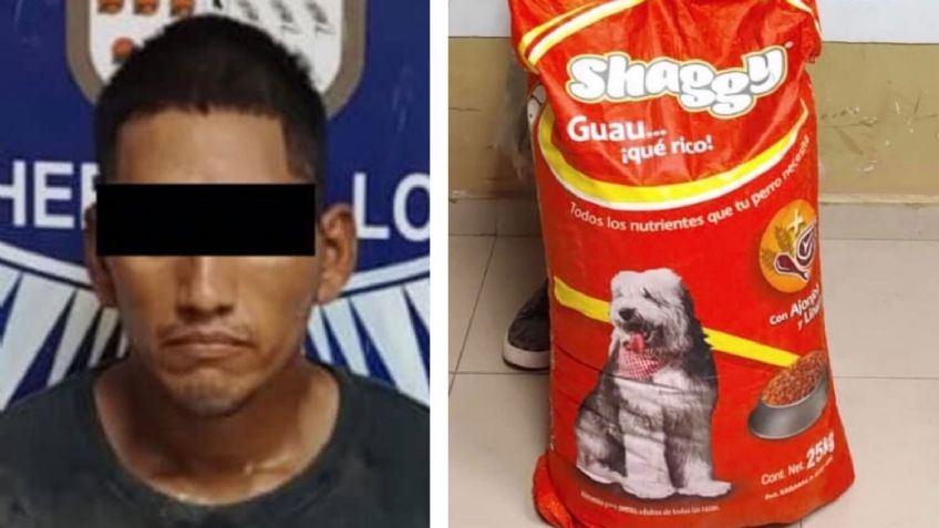 Persiguen hasta atrapar a ladrón de un saco de croquetas en comercio de Hermosillo