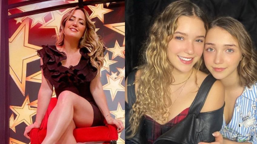Andrea Legarreta deja en shock a Televisa al presumir a sus hijas Nina y Mía Rubín: "Son hermosas"
