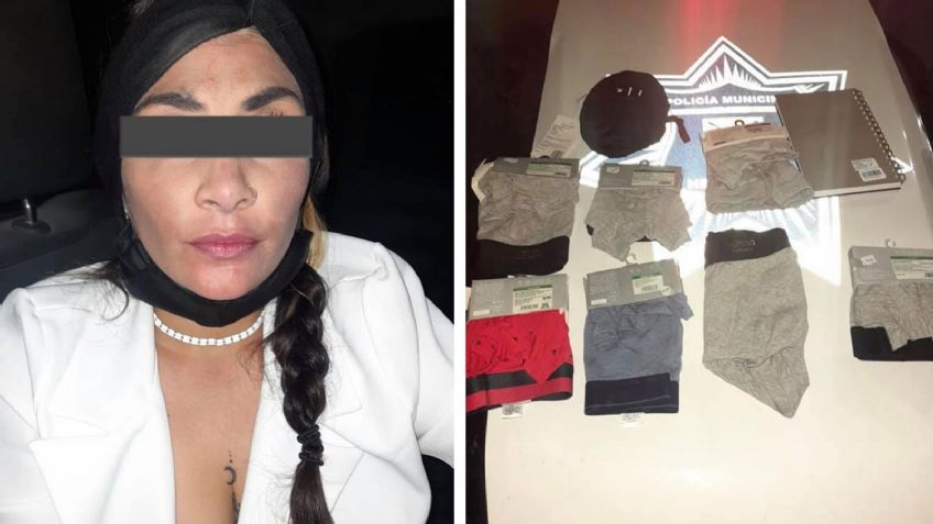 Mujer es detenida por tomar objetos sin pagar de una plaza comercial en Hermosillo