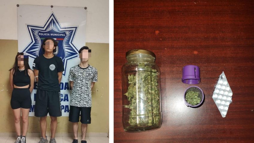 Hermosillo: Jóvenes son sorprendidos en posesión de droga en la colonia Sierra Vista