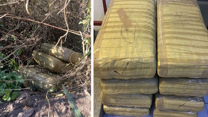 Golpe al crimen: En las vías del tren de Nogales, encuentran 38 kilos de narcótico