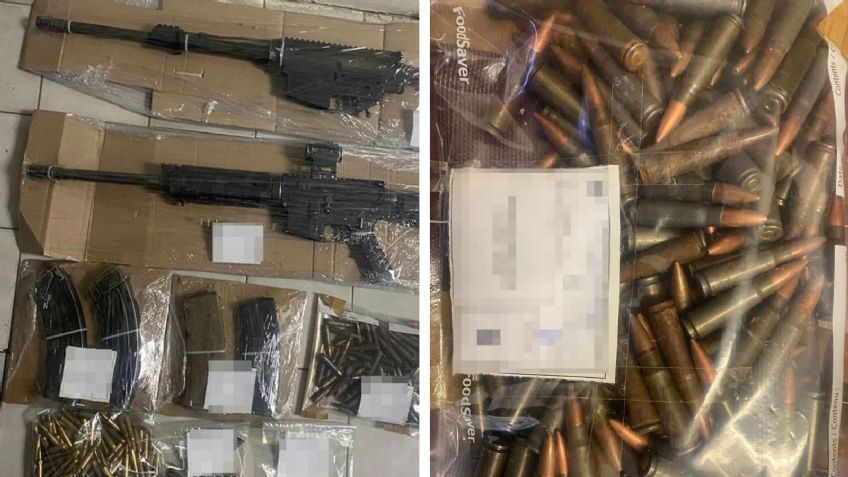 Encuentran armas de fuego, cartuchos y equipo táctico en auto abandonado en Magdalena