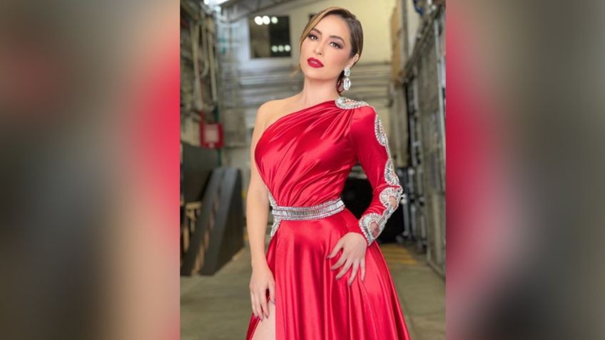 Cynthia Rodríguez paraliza TV Azteca al lucir radiante vestido en 'VLA' diseñado en Ciudad Obregón
