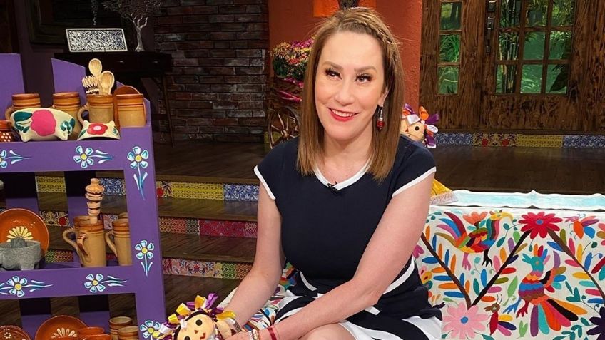 FOTO: Mónica Castañeda, conductora de 'Ventaneando', presume 'outfit' otoñal en TV Azteca