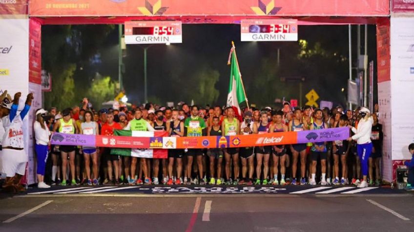 Los mexicanos Darío Castro y Eloy Sánchez hacen el 1-2 en el Maratón de la CDMX