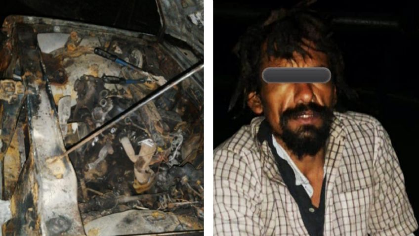 Cae ladrón en corralón de Hermosillo; lo sorprendieron en medio de robo a vehículos