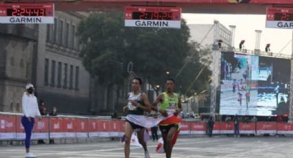 AMLO celebra el triunfo de mexicanos Darío Castro y Eloy Sánchez en el Maratón de la CDMX