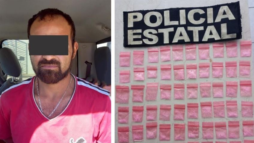 Capturan a presunto 'tirador' en calles de Caborca; llevaba 60 bolsas de narcótico