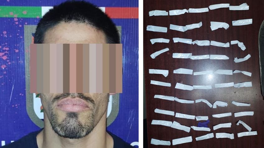 Capturan a sujeto armado en calles de Hermosillo; llevaba 50 envoltorios de narcótico