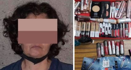Llevaba maquillaje: Mujer es detenida tras tomar artículos de comercio en Hermosillo sin pagar