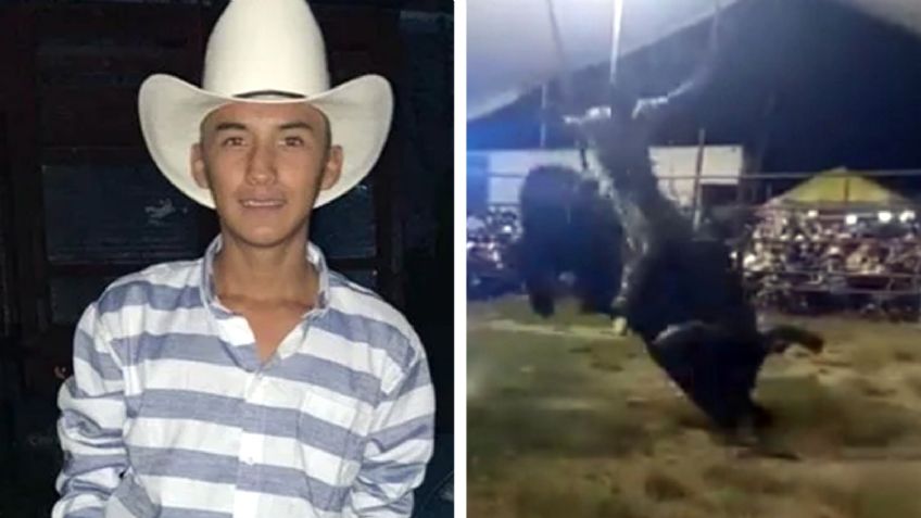 VIDEO: Jinete menor de edad muere pisoteado por enorme toro durante jaripeo de Puebla