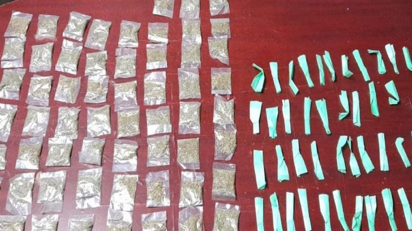 Alto a la delincuencia: En Miguel Alemán, atrapan a sujeto que cargaba con 117 dosis de droga