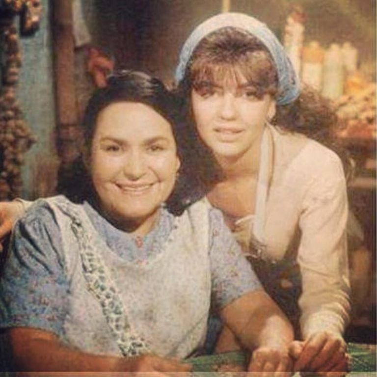 Carmen Salinas con Thalía en 'María Mercedes'