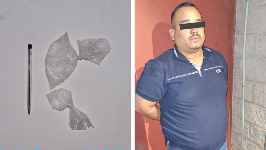Hermosillo: Lo detienen por orinar en la calle y le descubren dos envoltorios de droga