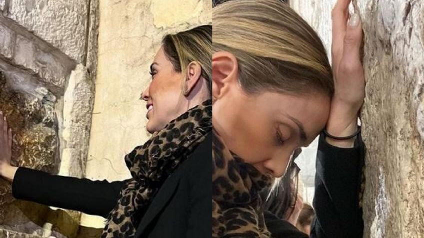 Jacqueline Bracamontes desata controversia al posar en el Muro de los Lamentos en Israel