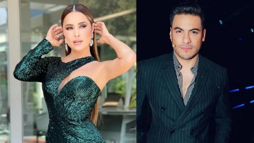 Cynthia Rodríguez luce coqueto 'outfit' en TV Azteca y le dedica FOTO a Carlos Rivera: "Chiquitita"