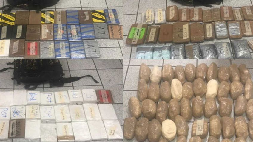 Golpe al crimen: Localizan 146 kilos de drogas en el tramo carretero Hermosillo-Nogales