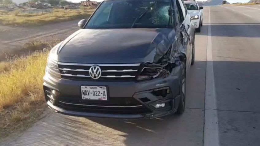 Daños materiales y la muerte de un caballo resulta de choque en la carretera Guaymas-Hermosillo