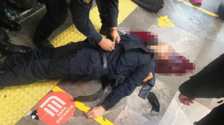 VIDEO: Policía es embestido por tren del Metro de la CDMX; resulta con herida de gravedad