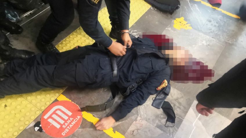 VIDEO: Policía es embestido por tren del Metro de la CDMX; resulta con herida de gravedad