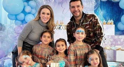 VIDEO: Jacqueline Bracamontes prepara lujosa fiesta con temática de 'Frozen' para sus hijas