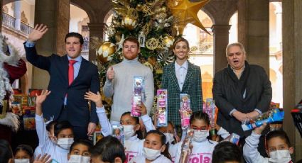 ‘Canelo Clos’, Saúl Álvarez dona más de 5 mil juguetes a niños de Nuevo León