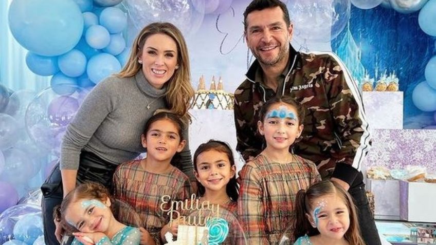 VIDEO: Jacqueline Bracamontes prepara lujosa fiesta con temática de 'Frozen' para sus hijas
