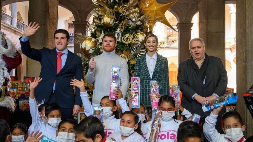 ‘Canelo Clos’, Saúl Álvarez dona más de 5 mil juguetes a niños de Nuevo León