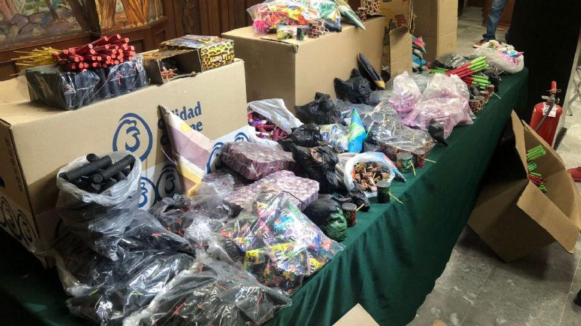 Protección Civil de Ciudad Obregón presenta decomiso de cerca de 15 mil piezas de pirotecnia