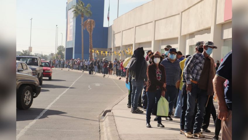 Se registra gran afluencia en los centros de vacunación en Ciudad Obregón