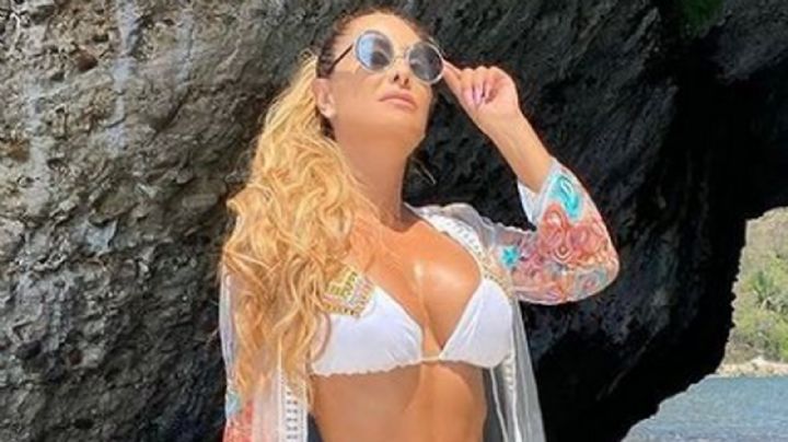 Ninel Conde deja en shock a Instagram al lucir apretado vestido desde la playa: "Qué chulada"