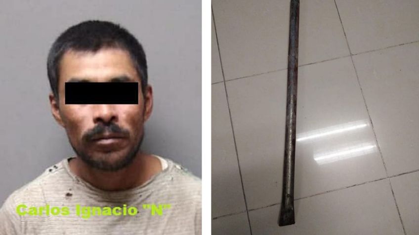 Sujeto de 40 años es arrestado en Miguel Alemán por lesionar a un hombre con un tubo metálico