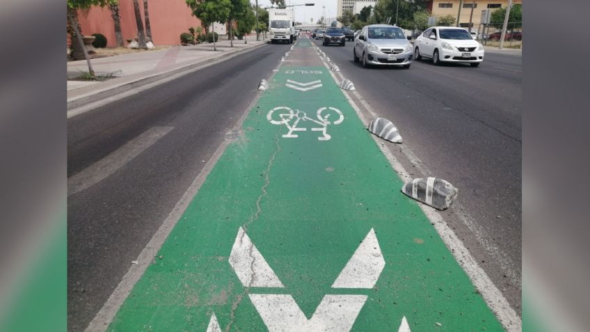 Ciclistas enfrentan muchos retos al pedalear por las calles de Hermosillo
