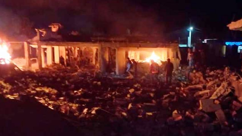 VIDEO: Nueva explosión de pirotecnia deja por lo menos 20 heridos e incendio en Puebla