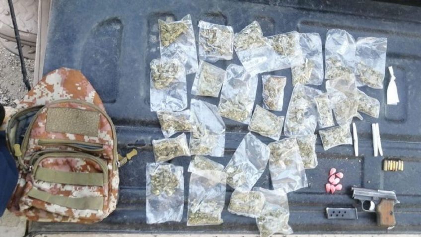 Golpe al crimen: Aseguran arma, droga y cartuchos en la colonia Sonacer de Hermosillo